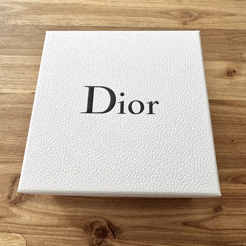 Dior gift box packaging white fragrance scarf 8.5” X 8.5” luxury gifting empty